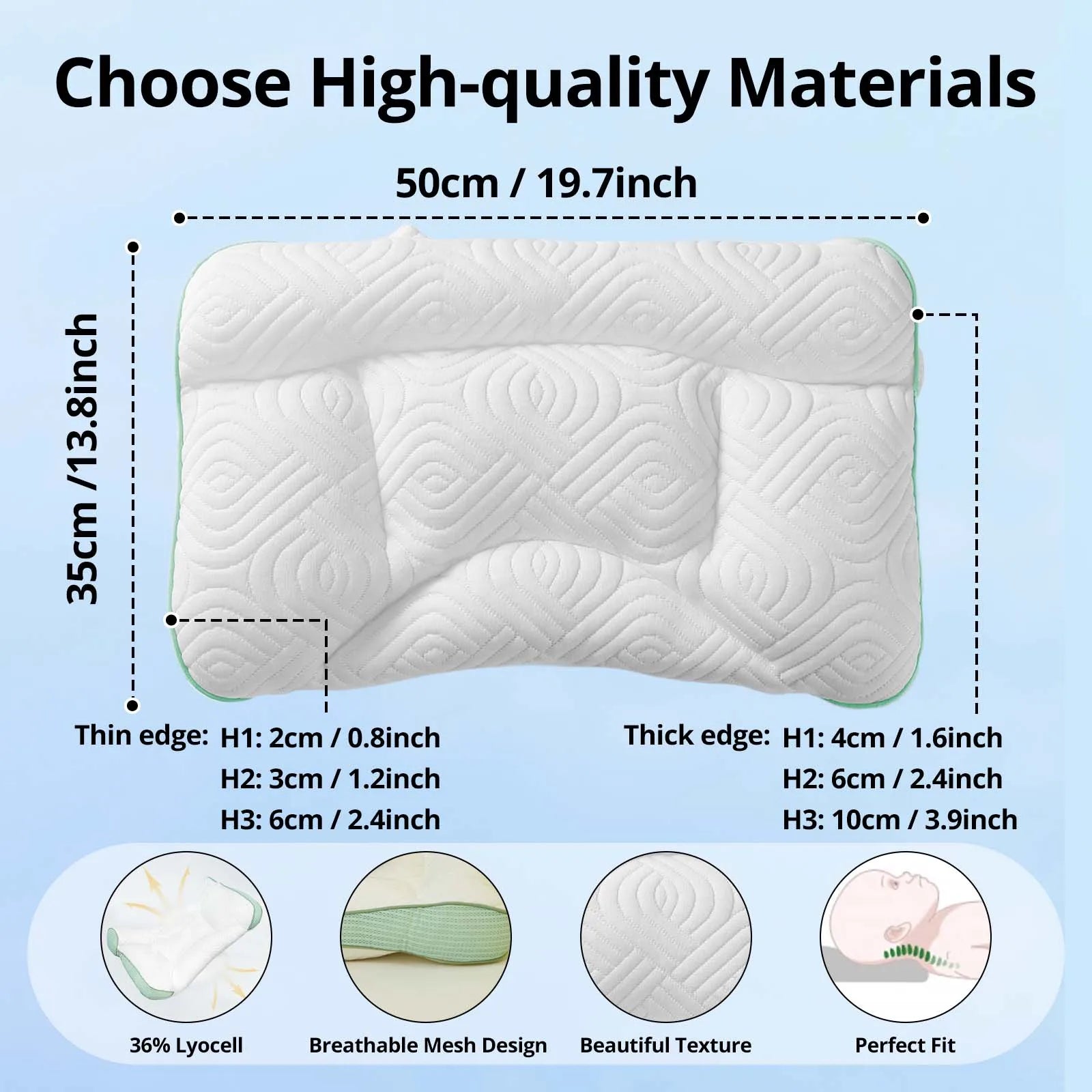 1-18 Years Children Neck Pillow Help Sleep Toddler Pillows Protection Neck Cervical Orthopedic Baby Pillow for Sleeping Almohada