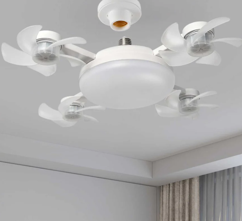 Nowy wentylator sufitowy z lampą na gniazdo E27