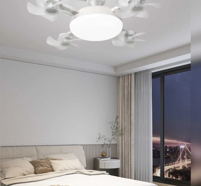 Nowy wentylator sufitowy z lampą na gniazdo E27