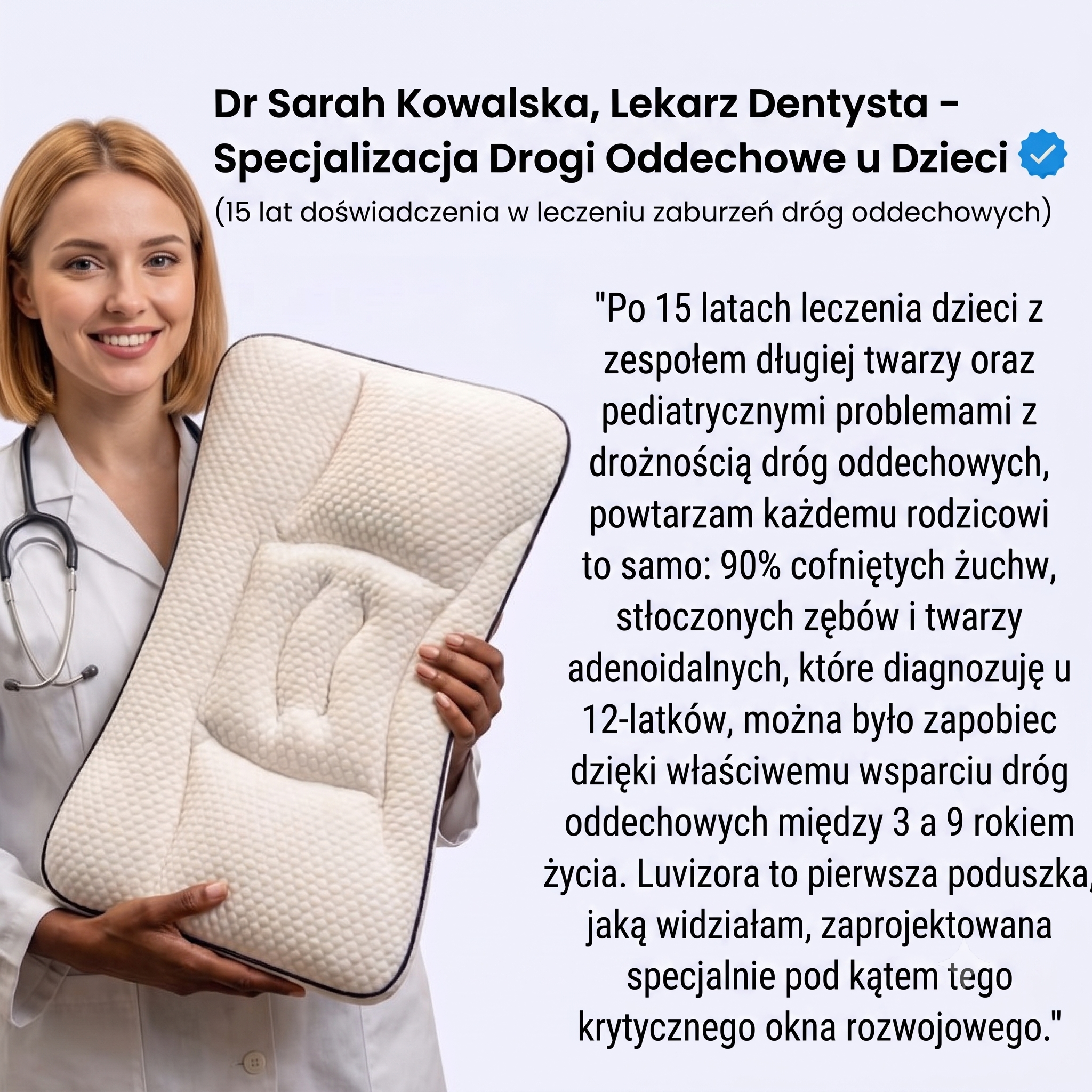 Luvizora™ Ergonomiczna Poduszka dla Dzieci - Wsparcie Prawidłowej Postawy