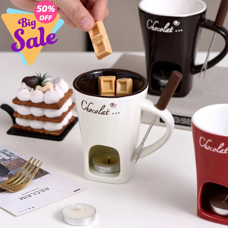 LUVIZORA MeltMate™ Chocolate Fondue Mug