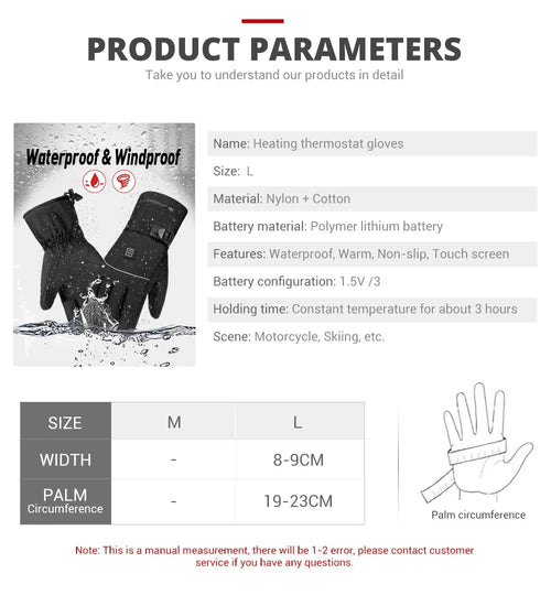 LUVIZORA ThermoGrip™ Heated Gloves