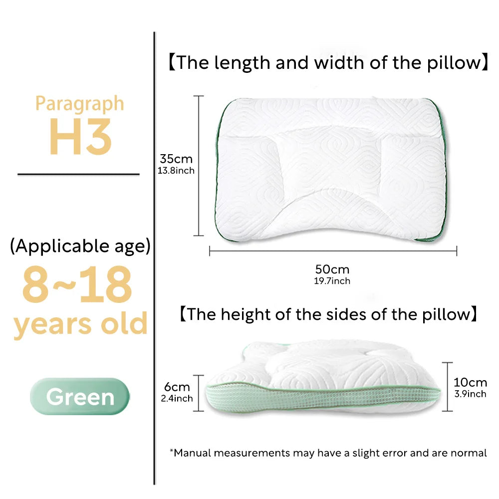 1-18 Years Children Neck Pillow Help Sleep Toddler Pillows Protection Neck Cervical Orthopedic Baby Pillow for Sleeping Almohada